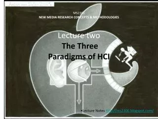 MS2306 NEW MEDIA RESEARCH CONCEPTS &amp; METHODOLOGIES Lecture two The Three Paradigms of HCI