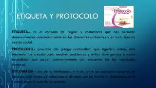 etiqueta y protocolo
