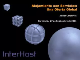 alojamiento con servicios una oferta global