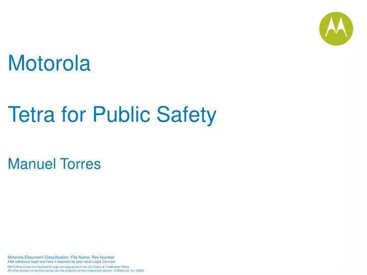 motorola tetra for public safety