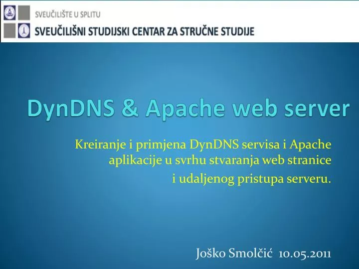 dyndns apache web server