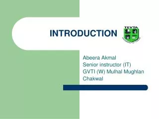 introduction