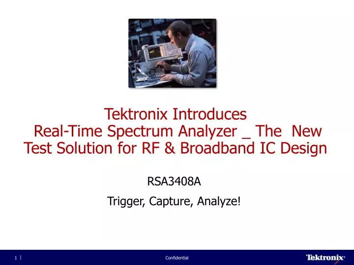 tektronix introduces real time spectrum analyzer the new test solution for rf broadband ic design