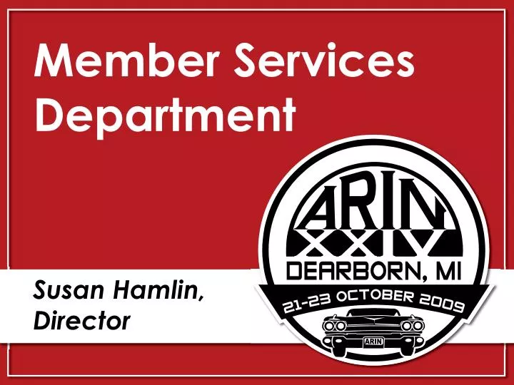 member services department