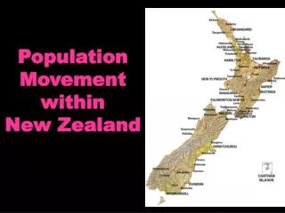 Population Movement within New Zealand