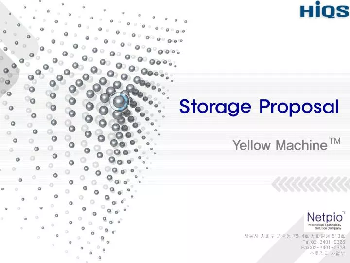 storage proposal