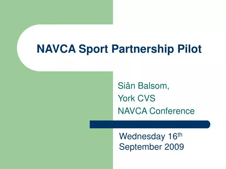 navca sport partnership pilot