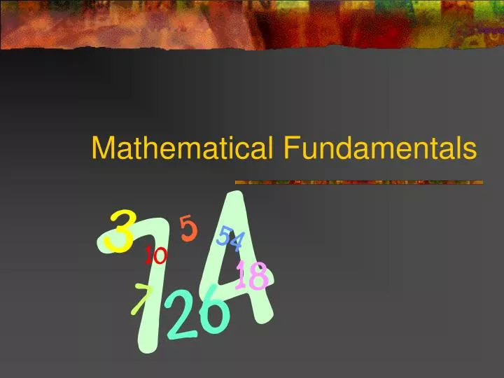 mathematical fundamentals