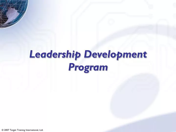 leadership development program