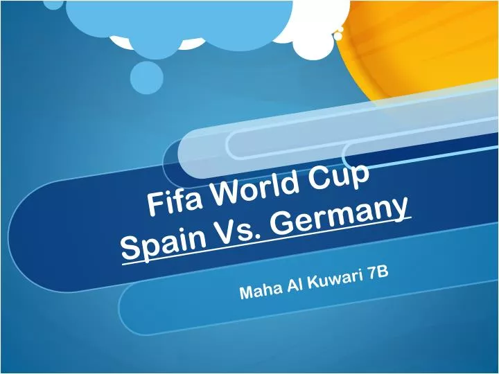 fifa world cup spain vs germany
