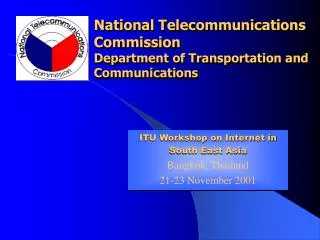 National Telecommunications Commission Department of Transportation and Communications
