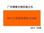 阳江丰苑猪场增食宝试验 - slide 1