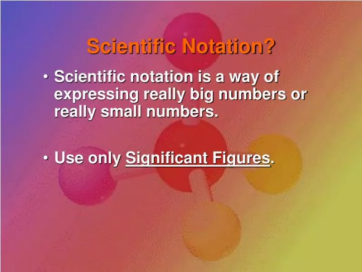 scientific notation