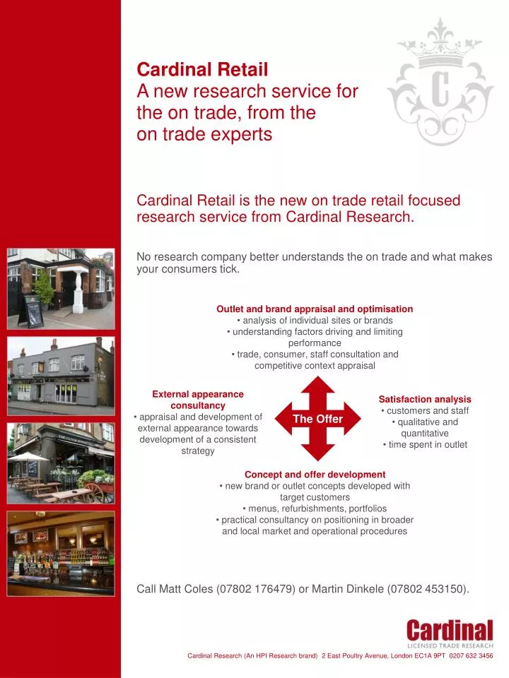 cardinal retail a new research service for the on trade from the on trade experts