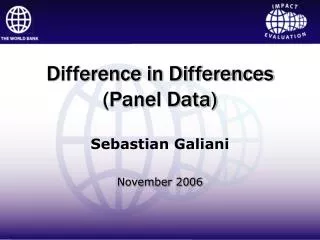 Difference in Differences (Panel Data)