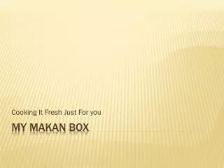 My Makan Box