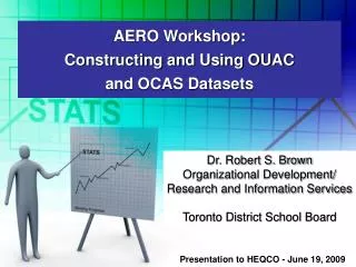 AERO Workshop: Constructing and Using OUAC and OCAS Datasets