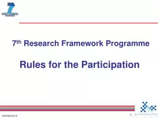 7 th research framework programme