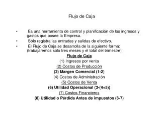 flujo de caja