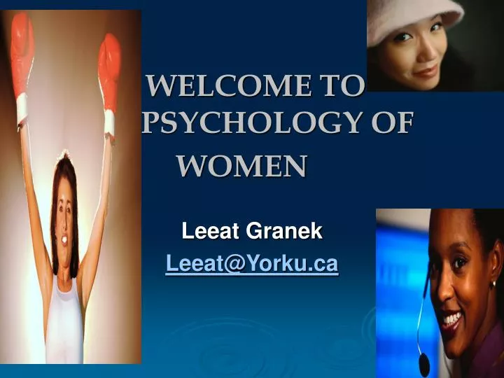 welcome to psychology of women
