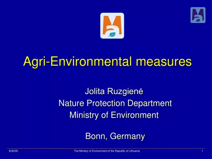 jolita ruzgien nature protection department ministry of environment bonn germany