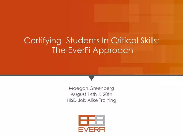 certifying students in critical skills the everfi approach