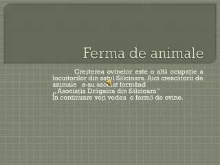 ferma de animale