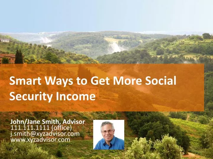 smart ways to get more social security income