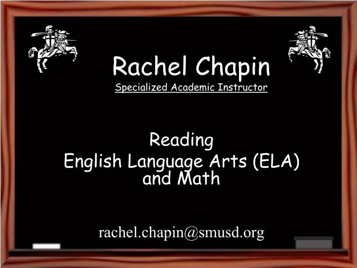 rachel chapin specialized academic instructor