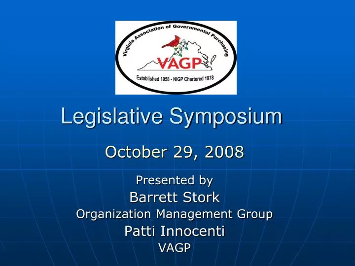 legislative symposium