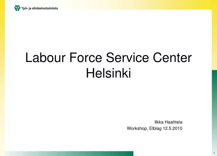 labour force service center helsinki