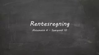 rentesregning
