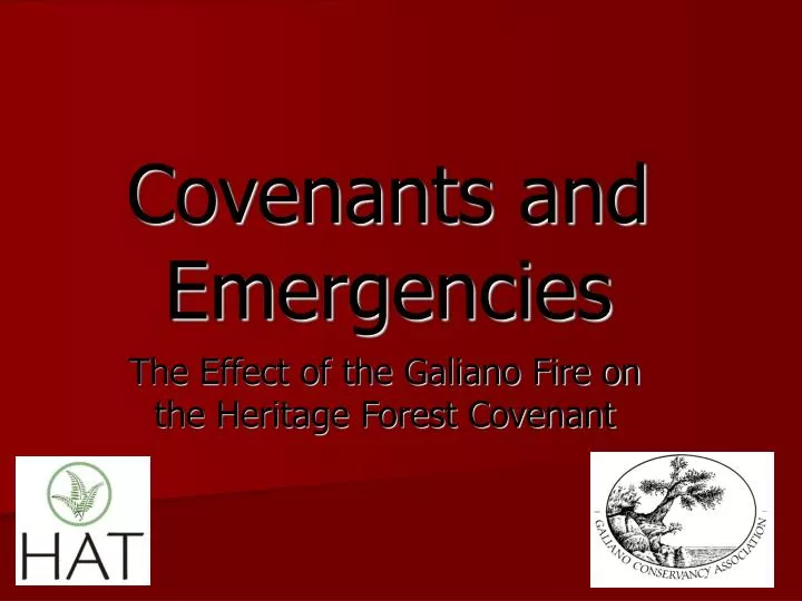 covenants and emergencies