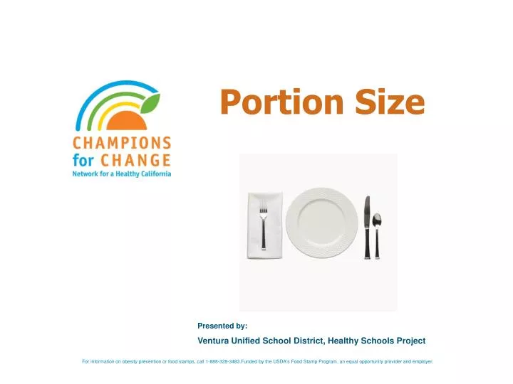 portion size