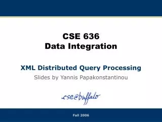 CSE 636 Data Integration