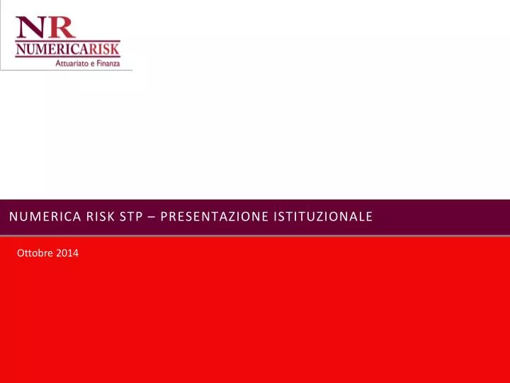 numerica risk stp presentazione istituzionale