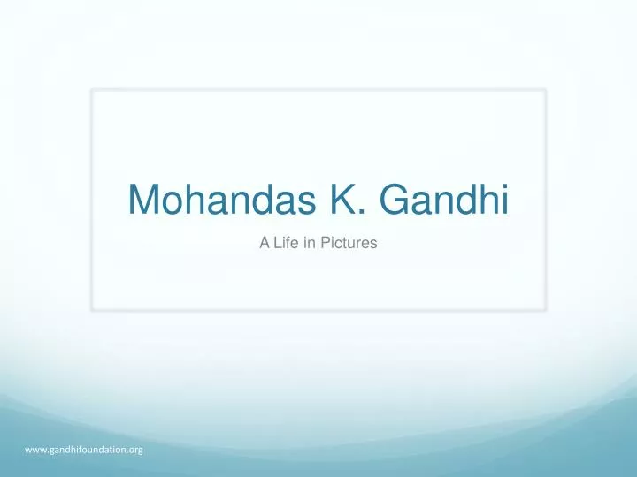 mohandas k gandhi