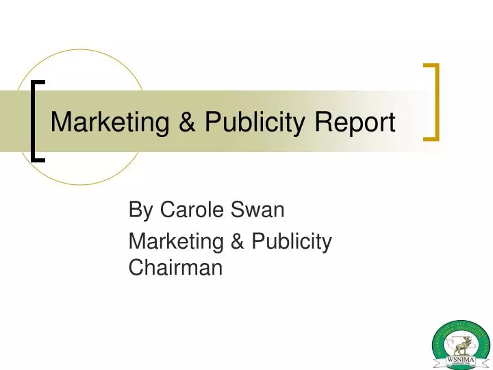 marketing publicity report