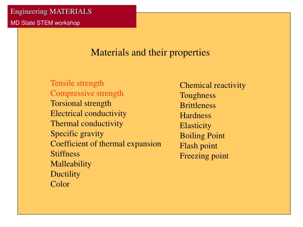 PPT - Materials and their properties PowerPoint Presentation, free ...