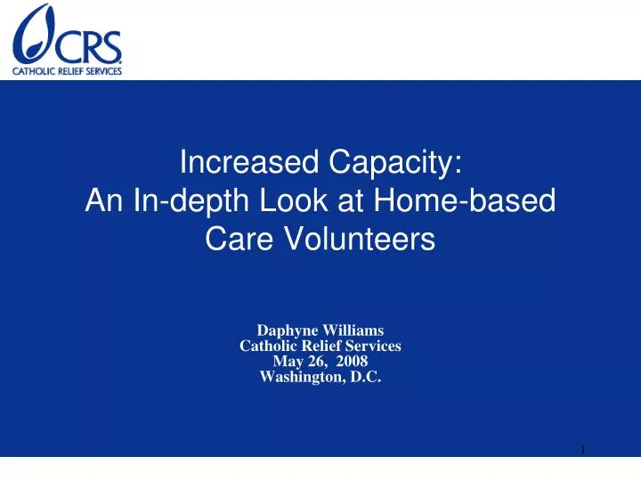 increased capacity an in depth look at home based care volunteers