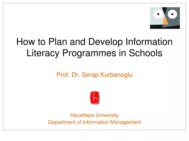 how to pla n and develop i nformation literacy program mes in schools