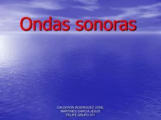 ondas sonoras