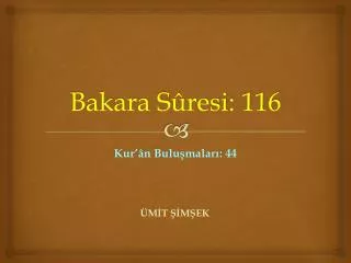 bakara s resi 116