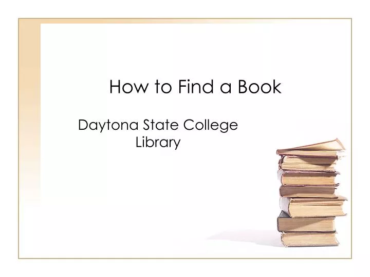 how to find a book