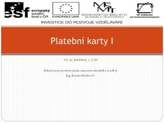 platebn karty i