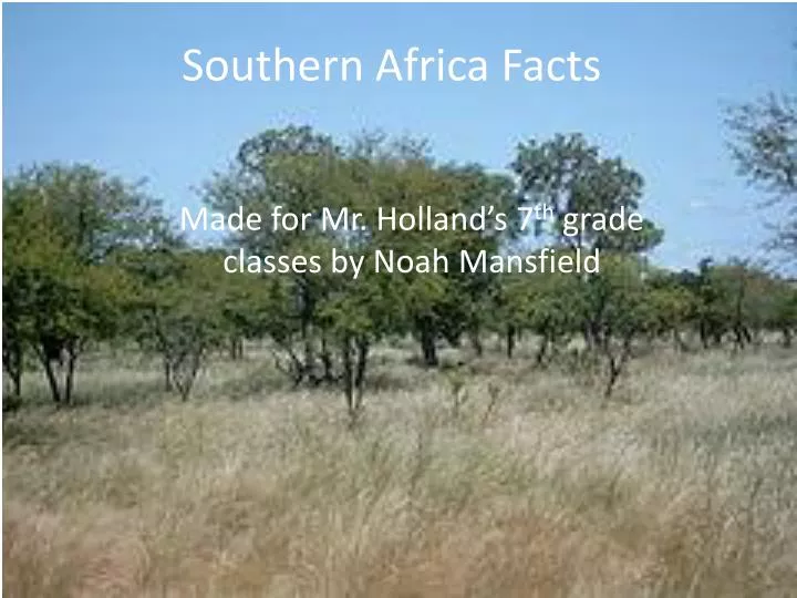 southern africa facts