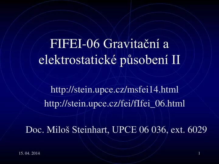 fifei 06 gravita n a elektrostatick p soben ii