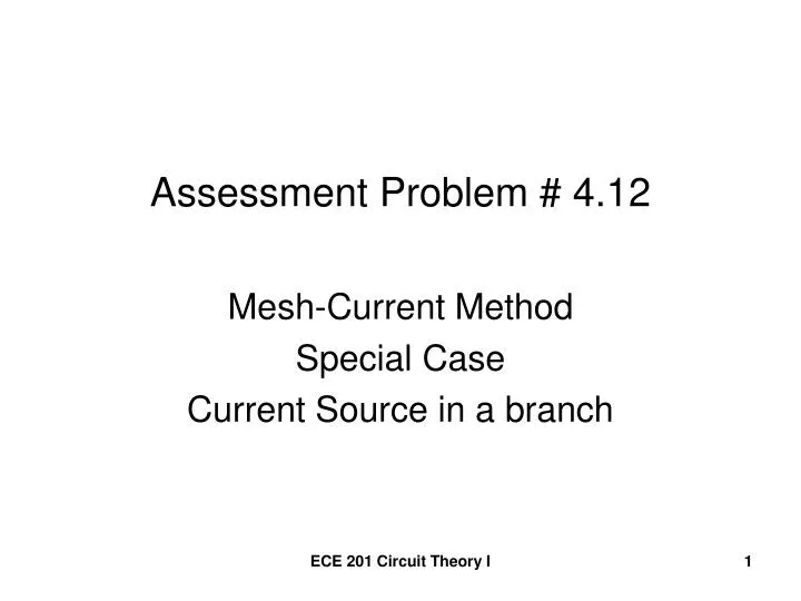 assessment problem 4 12