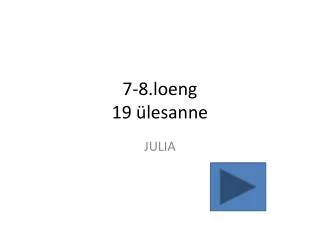 7 8 loeng 19 lesanne