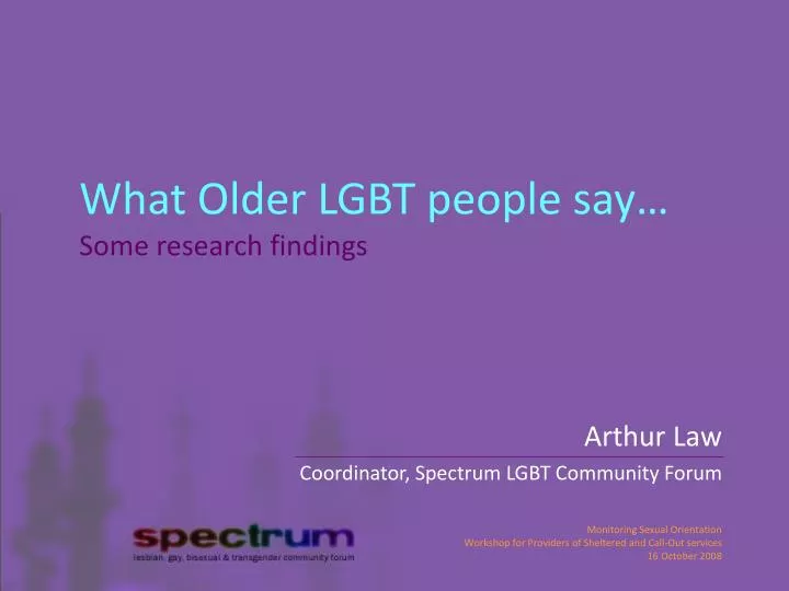 what older lgbt people say some research findings